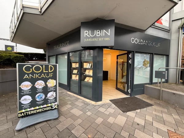 Schaufenster von Juwelier Rubin