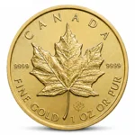 Maple Leaf Goldmünze, Rückseite